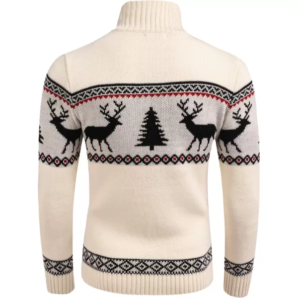 COOFANDY Men's Christmas Sweater Ugly Knitted Xmas Sweaters Casual Snowflake Pullover Knitwear