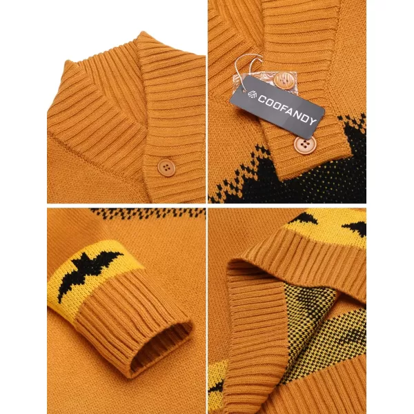 COOFANDY Men's Christmas Sweater Ugly Knitted Xmas Sweaters Casual Snowflake Pullover Knitwear