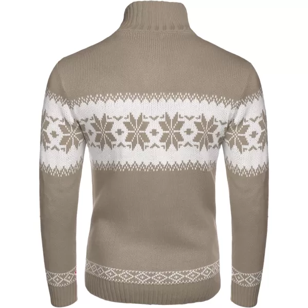 COOFANDY Men's Christmas Sweater Ugly Knitted Xmas Sweaters Casual Snowflake Pullover Knitwear