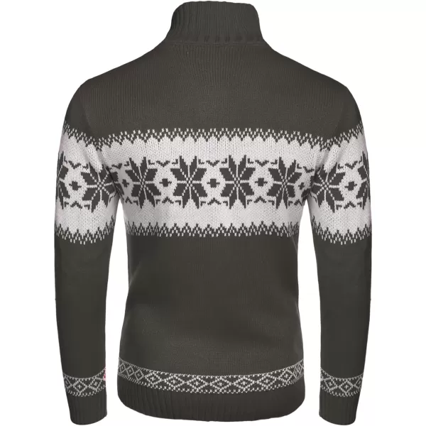 COOFANDY Men's Christmas Sweater Ugly Knitted Xmas Sweaters Casual Snowflake Pullover Knitwear