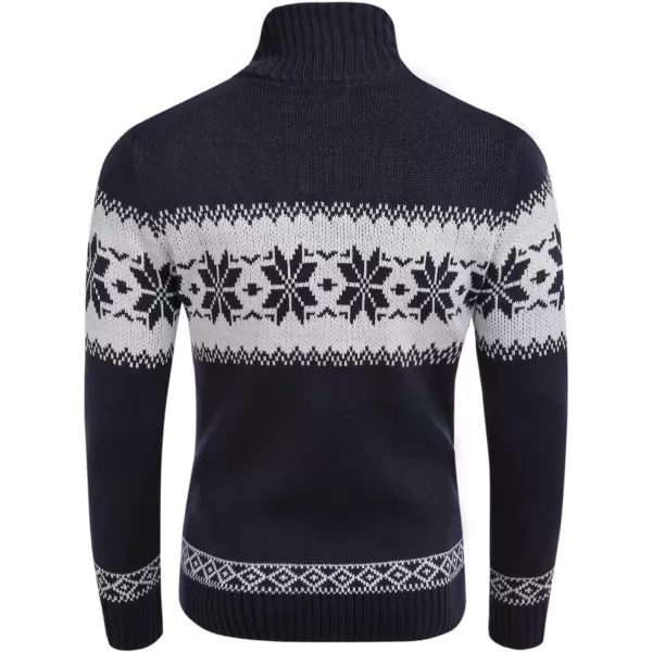COOFANDY Men's Christmas Sweater Ugly Knitted Xmas Sweaters Casual Snowflake Pullover Knitwear