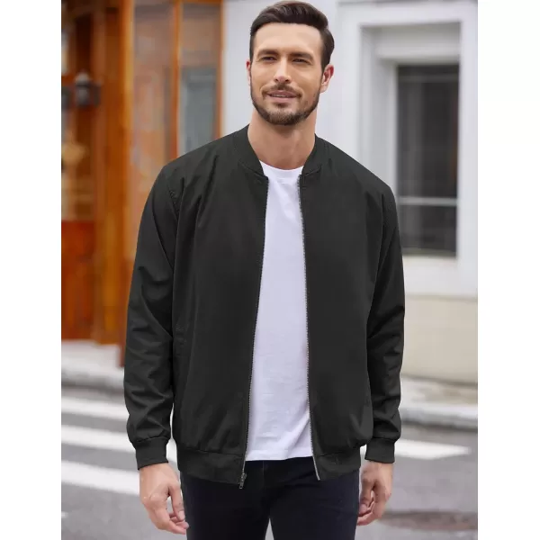 COOFANDY Men's Cotton Bomber Jacket Lightweight Flight Jackets Casual Softshell Varisty Jacket