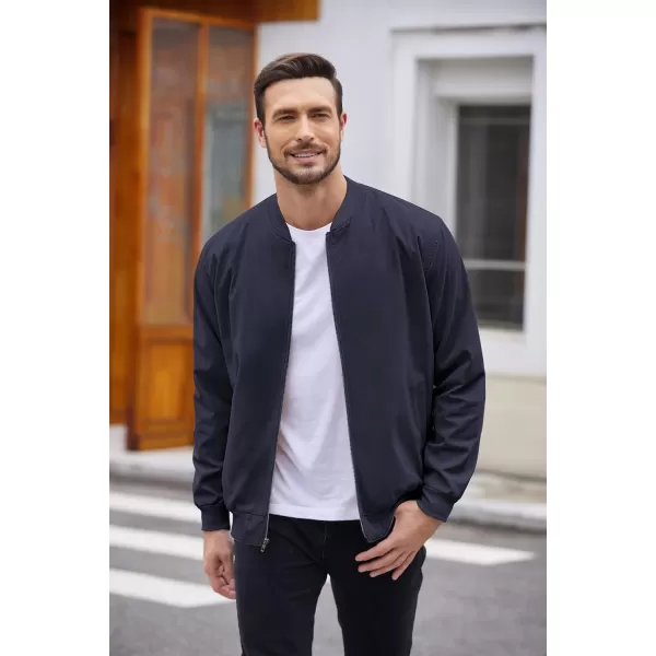 COOFANDY Men's Cotton Bomber Jacket Lightweight Flight Jackets Casual Softshell Varisty Jacket