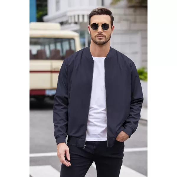 COOFANDY Men's Cotton Bomber Jacket Lightweight Flight Jackets Casual Softshell Varisty Jacket