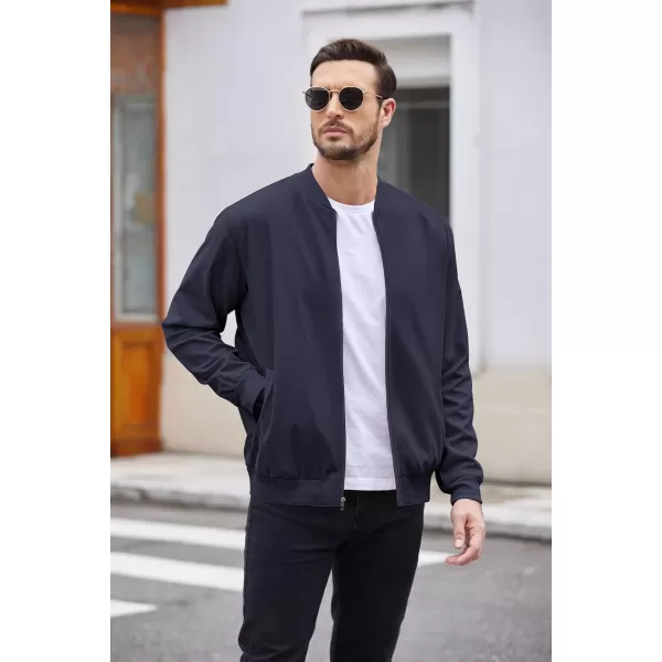 COOFANDY Men's Cotton Bomber Jacket Lightweight Flight Jackets Casual Softshell Varisty Jacket