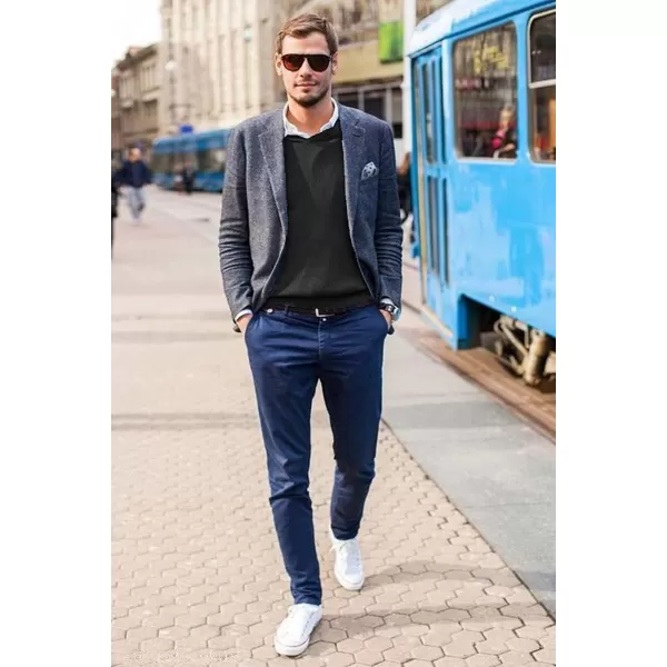 COOFANDY Men's Crew Neck Sweater Slim Fit Lightweight Sweatshirts Knitted Pullover for Casual Or Dressy Wear