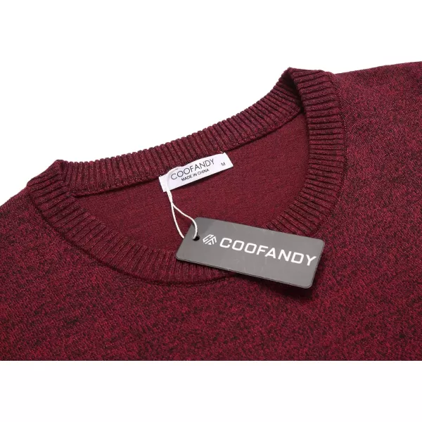 COOFANDY Men's Crew Neck Sweater Slim Fit Lightweight Sweatshirts Knitted Pullover for Casual Or Dressy Wear)