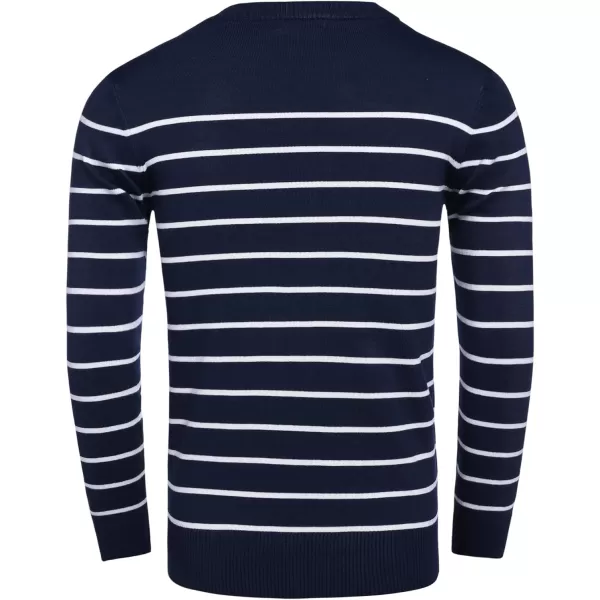 COOFANDY Men's Crew Neck Sweater Slim Fit Lightweight Sweatshirts Knitted Pullover for Casual Or Dressy Wear