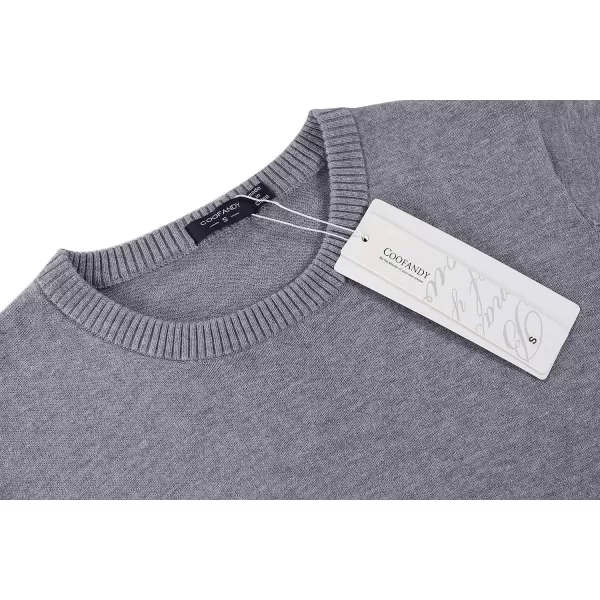 COOFANDY Men's Crew Neck Sweater Slim Fit Lightweight Sweatshirts Knitted Pullover for Casual Or Dressy Wear
