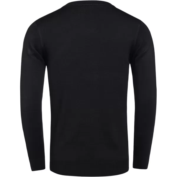 COOFANDY Men's Crew Neck Sweater Slim Fit Lightweight Sweatshirts Knitted Pullover for Casual Or Dressy Wear