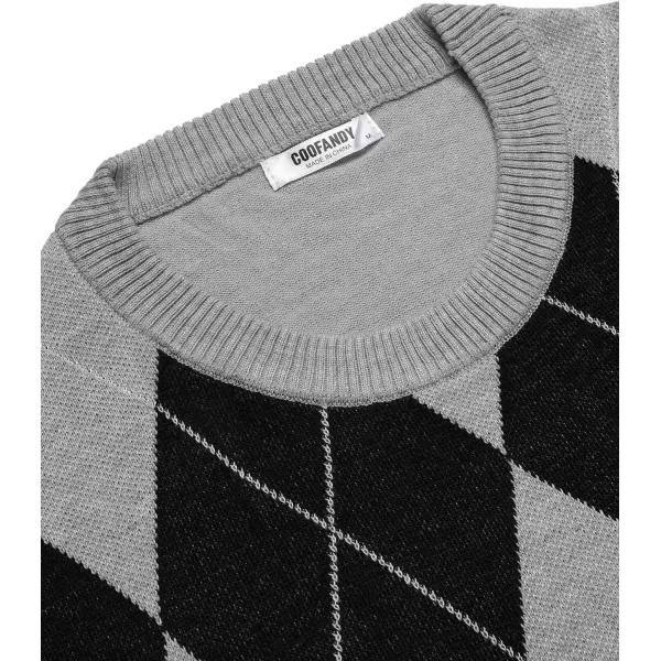 COOFANDY Men's Crew Neck Sweater Slim Fit Lightweight Sweatshirts Knitted Pullover for Casual Or Dressy Wear