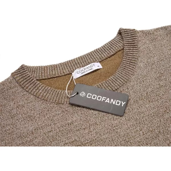 COOFANDY Men's Crew Neck Sweater Slim Fit Lightweight Sweatshirts Knitted Pullover for Casual Or Dressy Wear)