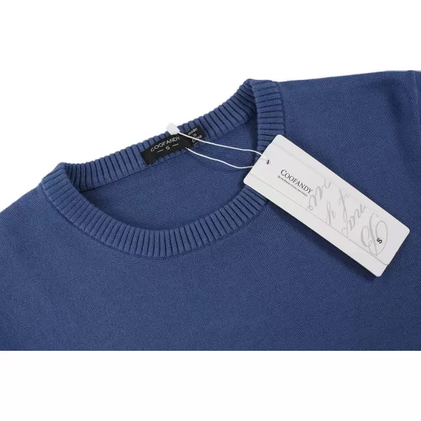COOFANDY Men's Crew Neck Sweater Slim Fit Lightweight Sweatshirts Knitted Pullover for Casual Or Dressy Wear