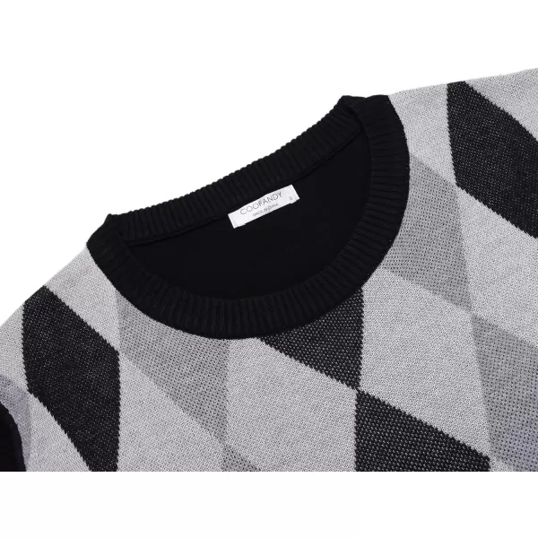COOFANDY Men's Crew Neck Sweater Slim Fit Lightweight Sweatshirts Knitted Pullover for Casual Or Dressy Wear