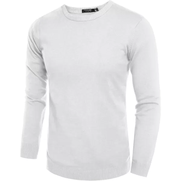 COOFANDY Men's Crew Neck Sweater Slim Fit Lightweight Sweatshirts Knitted Pullover for Casual Or Dressy Wear