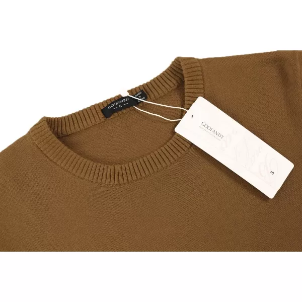 COOFANDY Men's Crew Neck Sweater Slim Fit Lightweight Sweatshirts Knitted Pullover for Casual Or Dressy Wear