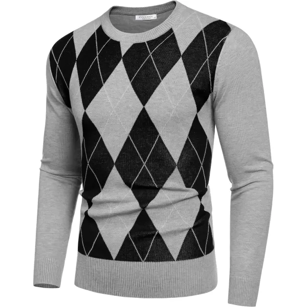 COOFANDY Men's Crew Neck Sweater Slim Fit Lightweight Sweatshirts Knitted Pullover for Casual Or Dressy Wear