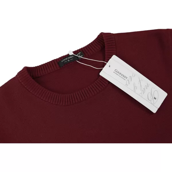 COOFANDY Men's Crew Neck Sweater Slim Fit Lightweight Sweatshirts Knitted Pullover for Casual Or Dressy Wear