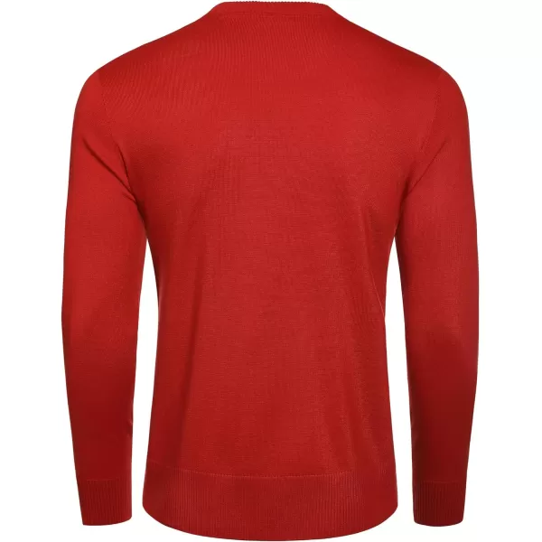 COOFANDY Men's Crew Neck Sweater Slim Fit Lightweight Sweatshirts Knitted Pullover for Casual Or Dressy Wear