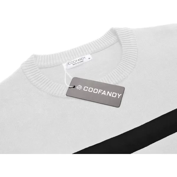 COOFANDY Men's Crew Neck Sweater Slim Fit Lightweight Sweatshirts Knitted Pullover for Casual Or Dressy Wear