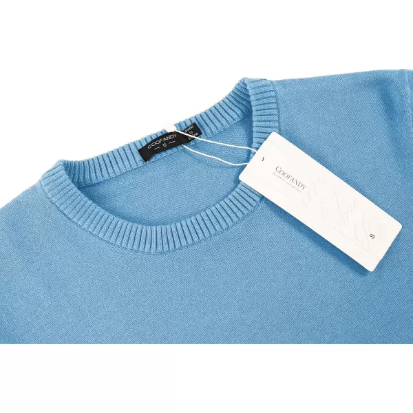 COOFANDY Men's Crew Neck Sweater Slim Fit Lightweight Sweatshirts Knitted Pullover for Casual Or Dressy Wear