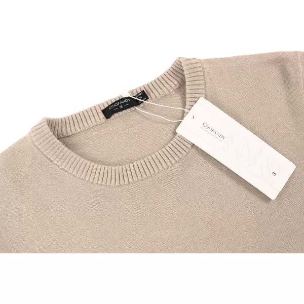 COOFANDY Men's Crew Neck Sweater Slim Fit Lightweight Sweatshirts Knitted Pullover for Casual Or Dressy Wear