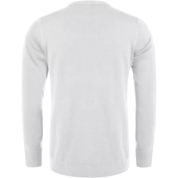 COOFANDY Men's Crew Neck Sweater Slim Fit Lightweight Sweatshirts Knitted Pullover for Casual Or Dressy Wear