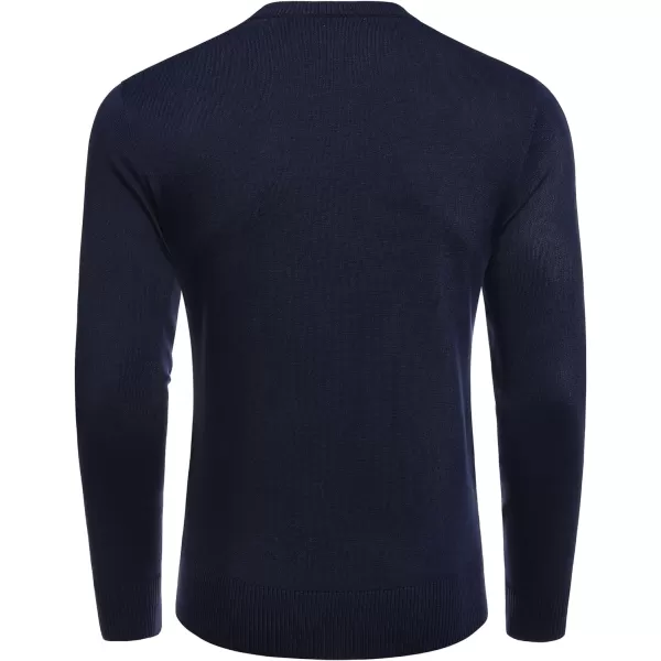 COOFANDY Men's Crew Neck Sweater Slim Fit Lightweight Sweatshirts Knitted Pullover for Casual Or Dressy Wear
