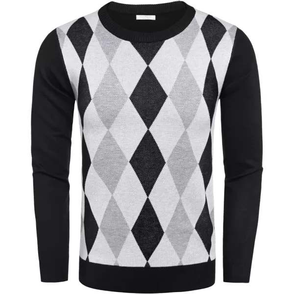 COOFANDY Men's Crew Neck Sweater Slim Fit Lightweight Sweatshirts Knitted Pullover for Casual Or Dressy Wear