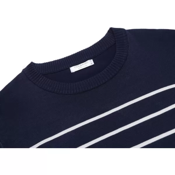 COOFANDY Men's Crew Neck Sweater Slim Fit Lightweight Sweatshirts Knitted Pullover for Casual Or Dressy Wear