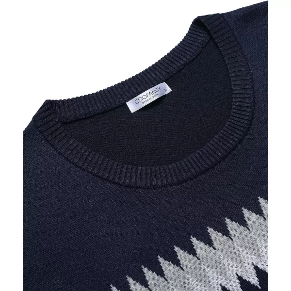 COOFANDY Men's Crew Neck Sweater Slim Fit Lightweight Sweatshirts Knitted Pullover for Casual Or Dressy Wear