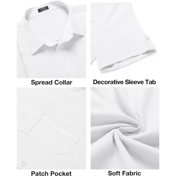 COOFANDY Mens Cuban Guayabera Shirt Short Sleeve Casual Button Down Summer Beach Shirts