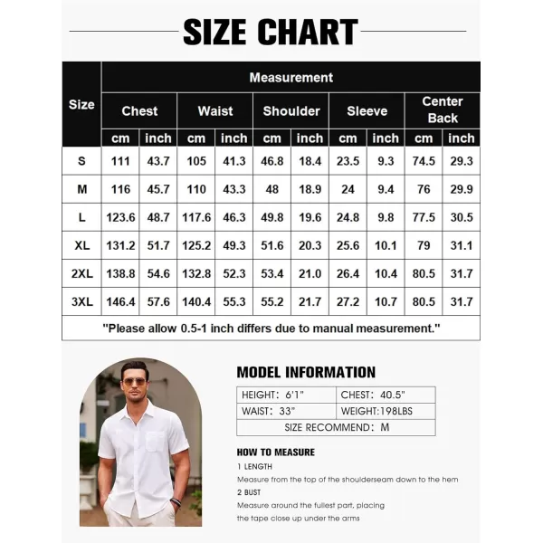 COOFANDY Mens Cuban Guayabera Shirt Short Sleeve Casual Button Down Summer Beach Shirts