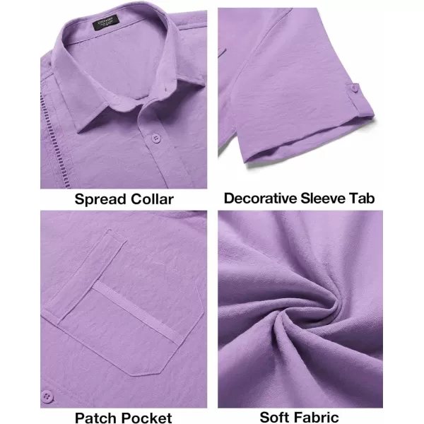 COOFANDY Mens Cuban Guayabera Shirt Short Sleeve Casual Button Down Summer Beach Shirts