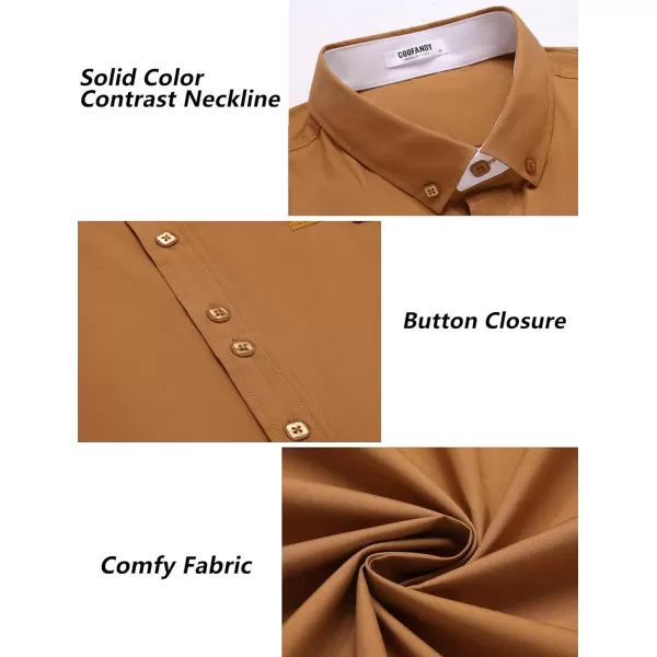 COOFANDY Mens Dress Shirt Long Sleeve Casual Button Down Paisley Shirts Party Wedding Dress Shirt
