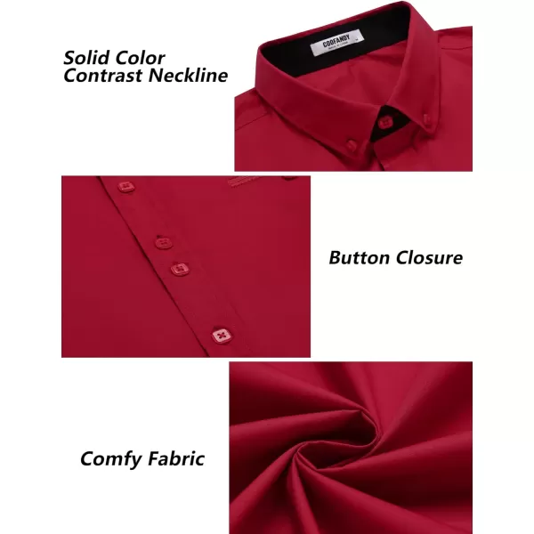 COOFANDY Mens Dress Shirt Long Sleeve Casual Button Down Paisley Shirts Party Wedding Dress Shirt
