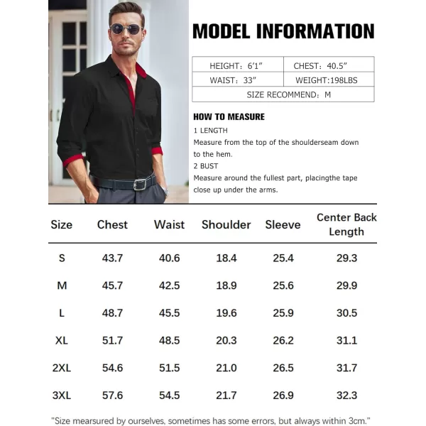 COOFANDY Mens Dress Shirt Long Sleeve Casual Button Down Paisley Shirts Party Wedding Dress Shirt