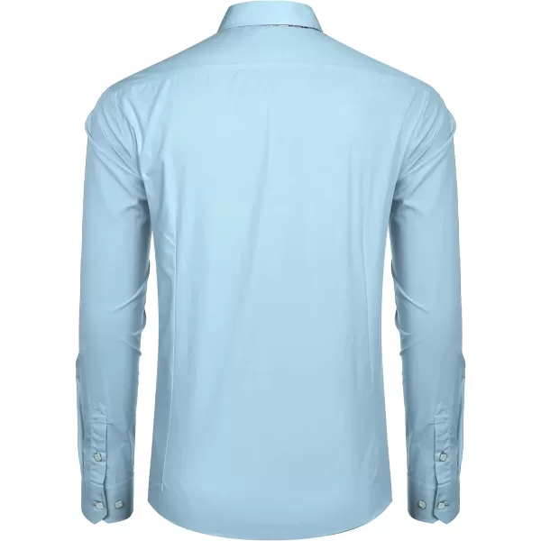COOFANDY Mens Dress Shirt Long Sleeve Casual Button Down Paisley Shirts Party Wedding Dress Shirt