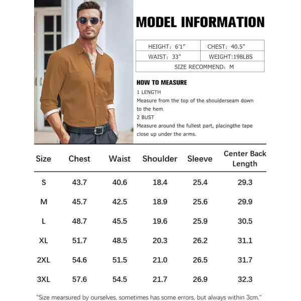 COOFANDY Mens Dress Shirt Long Sleeve Casual Button Down Paisley Shirts Party Wedding Dress Shirt
