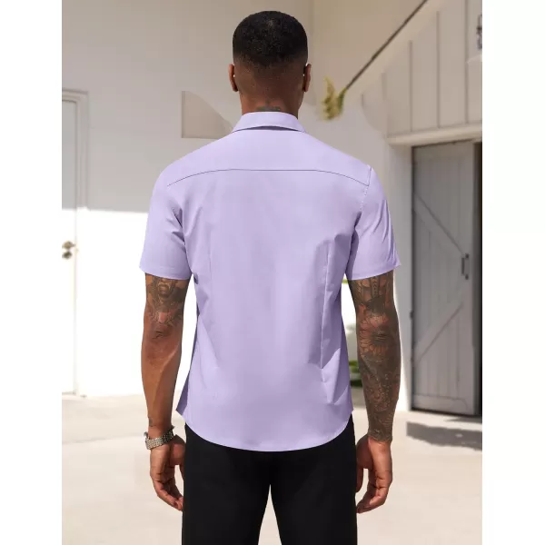COOFANDY Men's Dress Shirts 2024 Short Sleeve Business Casual Regular Fit Button Down Shirts with Pocket