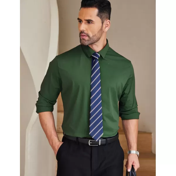 COOFANDY Mens Dress Shirts Long Sleeve Wrinkle Free Shirts Regular Fit Button Down Business Formal Shirts