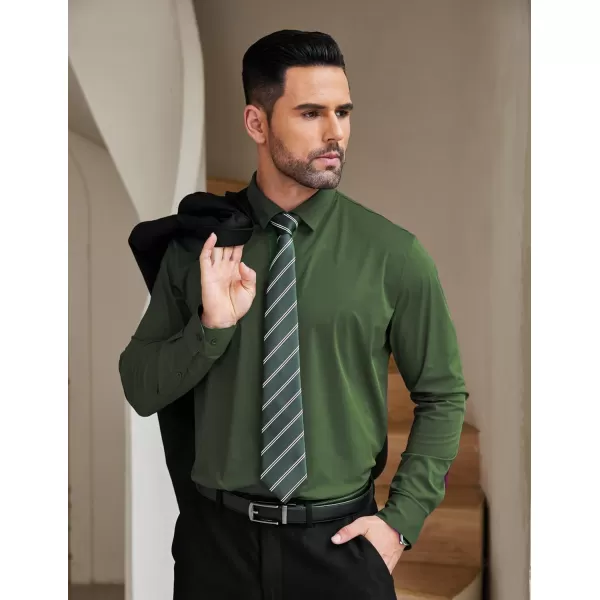 COOFANDY Mens Dress Shirts Long Sleeve Wrinkle Free Shirts Regular Fit Button Down Business Formal Shirts