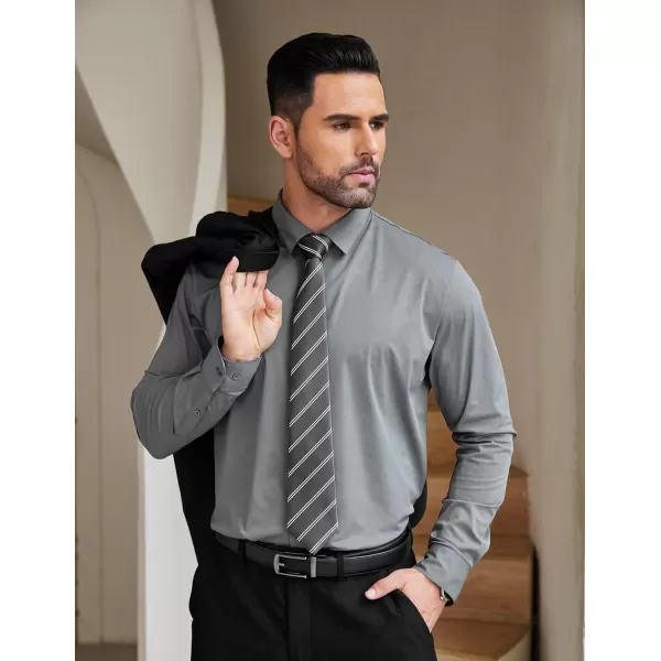 COOFANDY Mens Dress Shirts Long Sleeve Wrinkle Free Shirts Regular Fit Button Down Business Formal Shirts