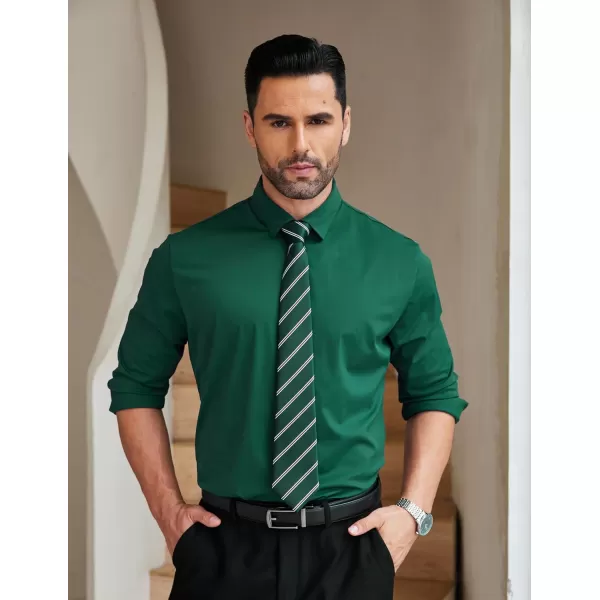 COOFANDY Mens Dress Shirts Long Sleeve Wrinkle Free Shirts Regular Fit Button Down Business Formal Shirts