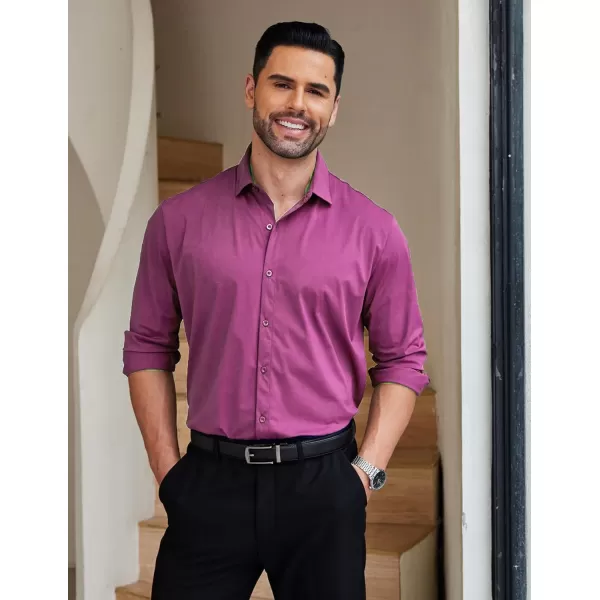 COOFANDY Mens Dress Shirts Long Sleeve Wrinkle Free Shirts Regular Fit Button Down Business Formal Shirts