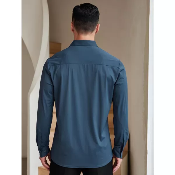 COOFANDY Mens Dress Shirts Long Sleeve Wrinkle Free Shirts Regular Fit Button Down Business Formal Shirts