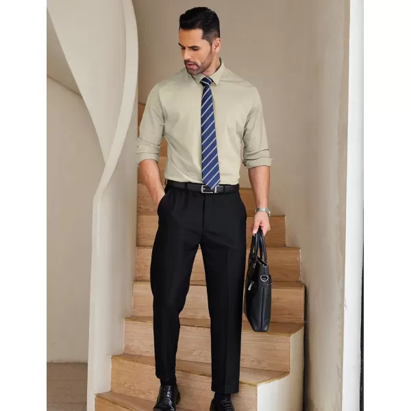 COOFANDY Mens Dress Shirts Long Sleeve Wrinkle Free Shirts Regular Fit Button Down Business Formal Shirts