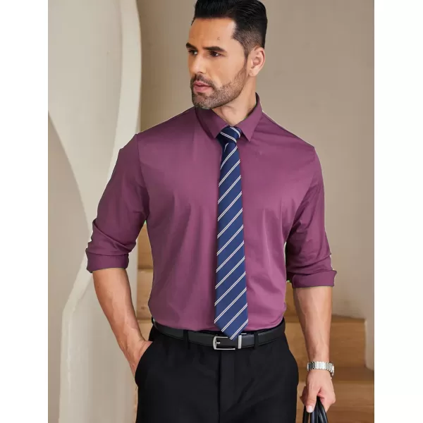 COOFANDY Mens Dress Shirts Long Sleeve Wrinkle Free Shirts Regular Fit Button Down Business Formal Shirts