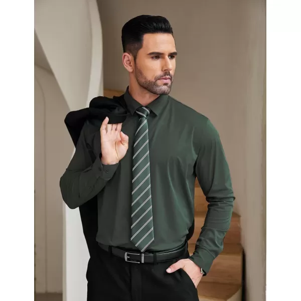 COOFANDY Mens Dress Shirts Long Sleeve Wrinkle Free Shirts Regular Fit Button Down Business Formal Shirts