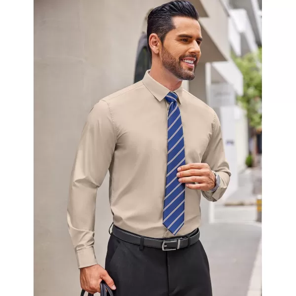 COOFANDY Men's Dress Shirts Wrinkle Free Long Sleeve Button Up Shirts Formal Business Shirt
